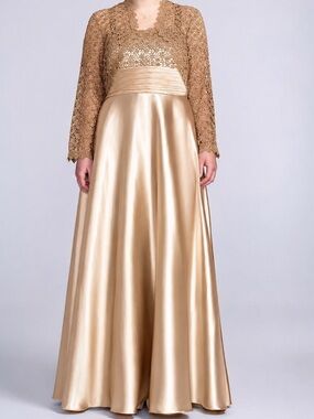 Satin Gown with Jacket